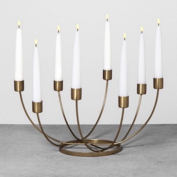 Hearth & Hand Accents Hearth Hand 8 Candle Brass Candelabra Candle